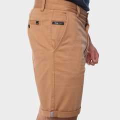 Jeep Mens Hudson Chino Shorts In Brown