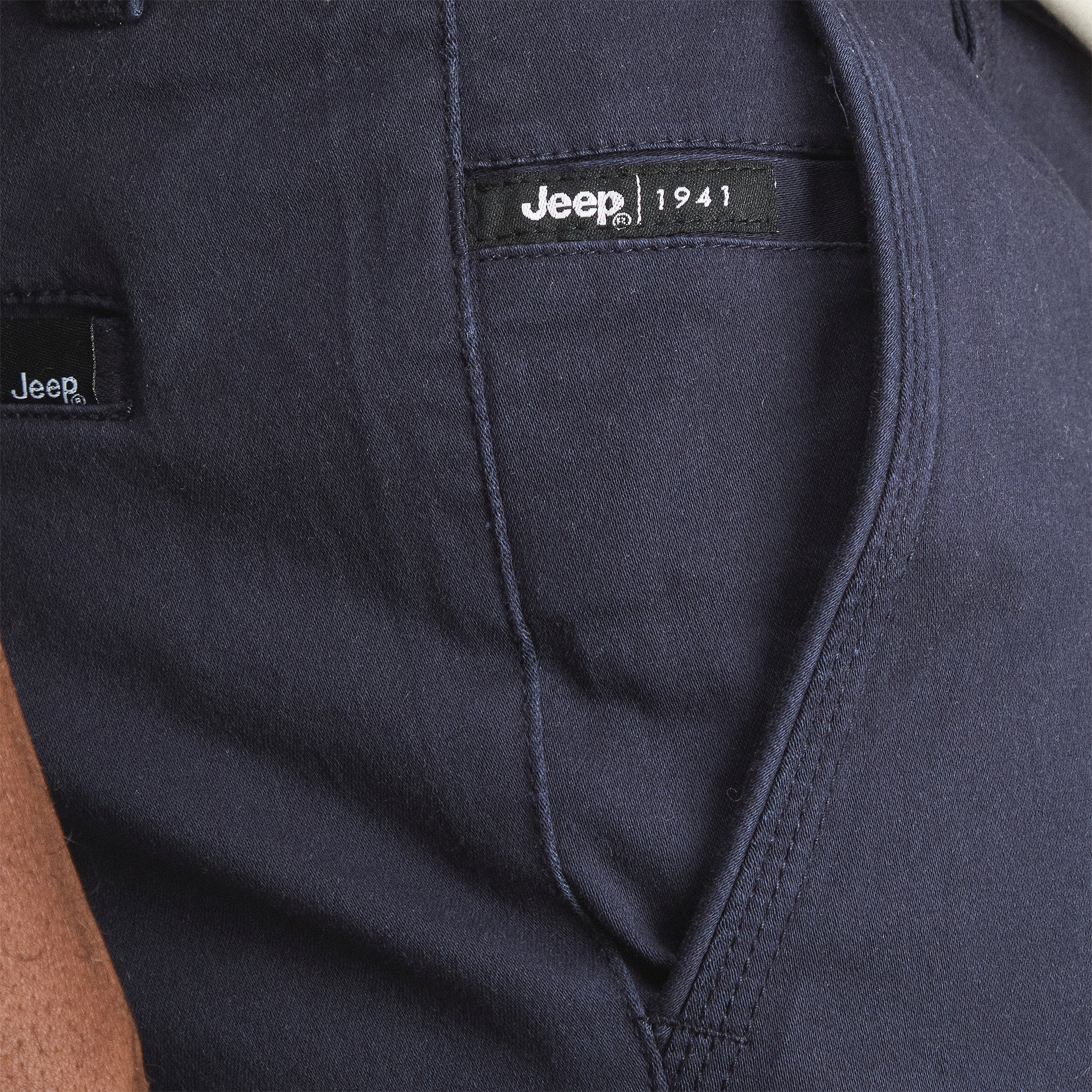 Jeep Mens Hudson Chino Shorts In Navy