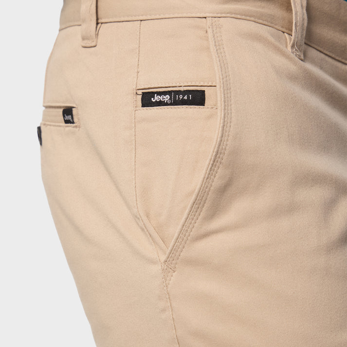 Jeep Mens Classic Khaki Chino Pants