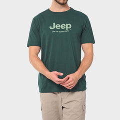 Jeep Mens Core Logo T-Shirt Green