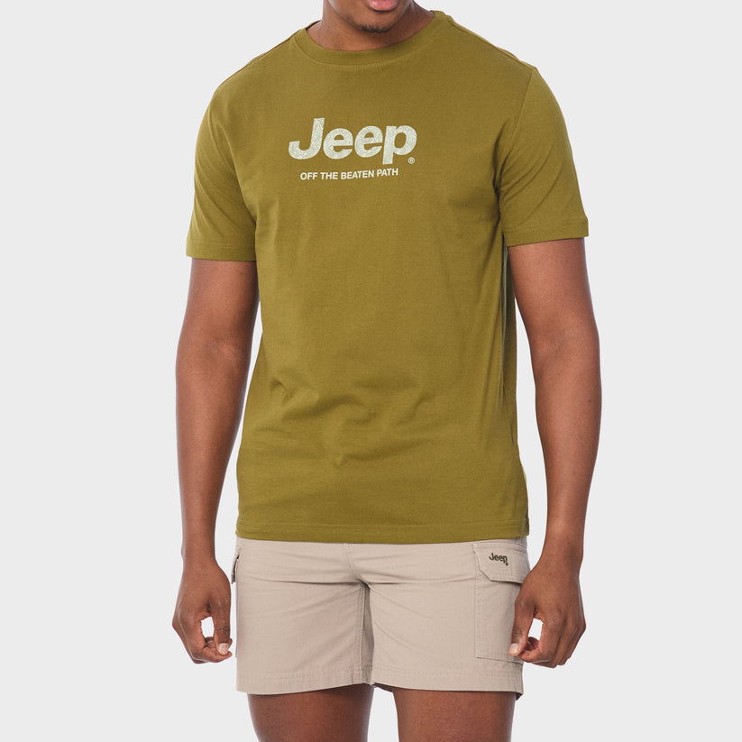 Jeep Mens Core Logo T-Shirt Olive