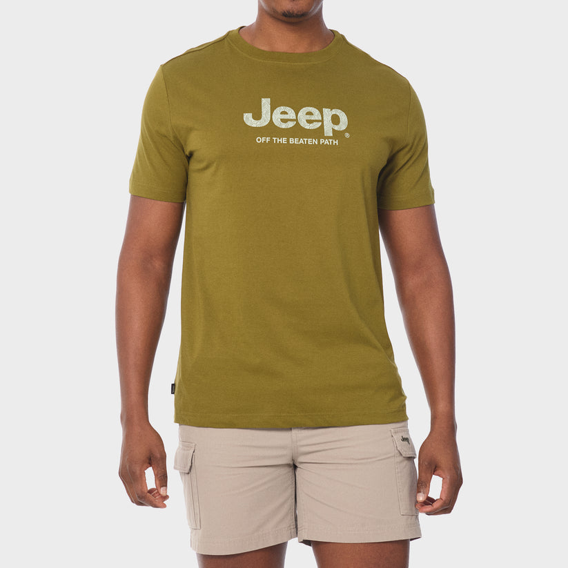 Jeep Mens Core Logo T-Shirt Olive