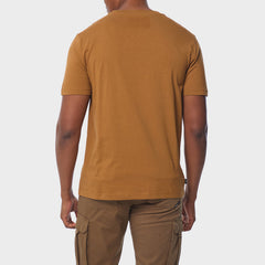 Jeep Mens Core Logo Grill T-Shirt Brown