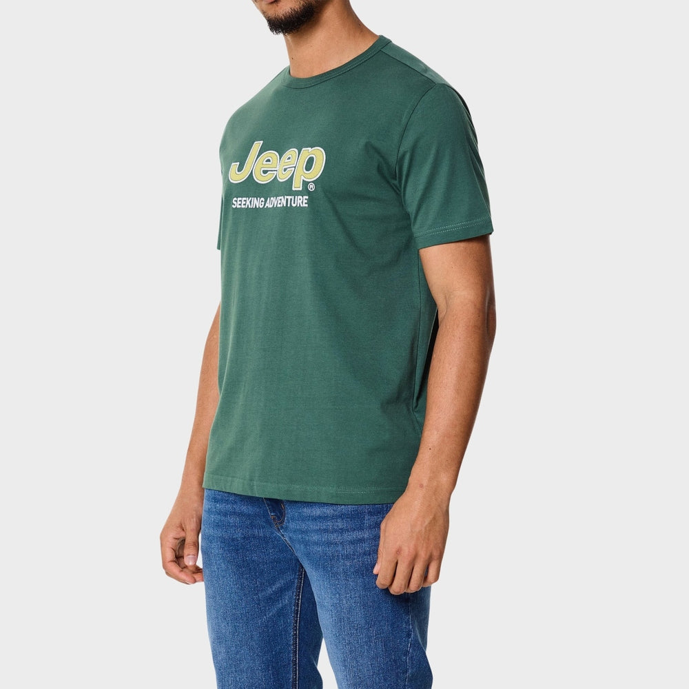 Jeep Applique Mens T-Shirt In Green