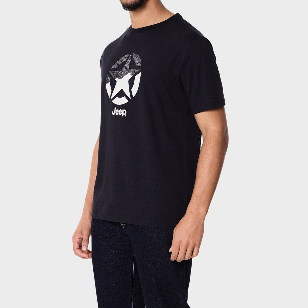 Jeep Mens Core Star T-Shirt In Black