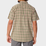 Jeep Mens M Check Shirt In Sage Multi