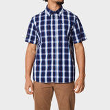 Jeep Mens M Check Shirt In Blue