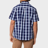 Jeep Mens M Check Shirt In Blue