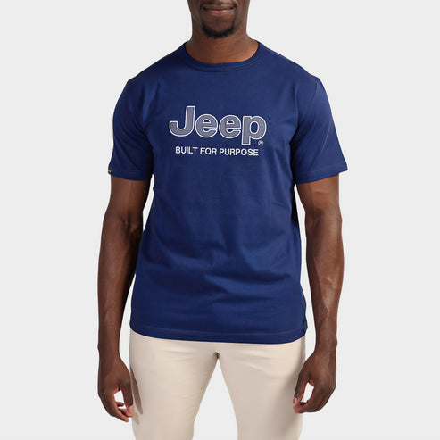 Jeep Mens Applique Navy T-Shirt