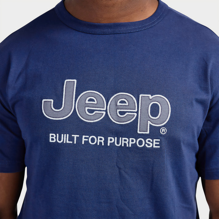 Jeep Mens Applique Navy T-Shirt