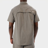 Jeep Mens Safari Plain Shirt Olive