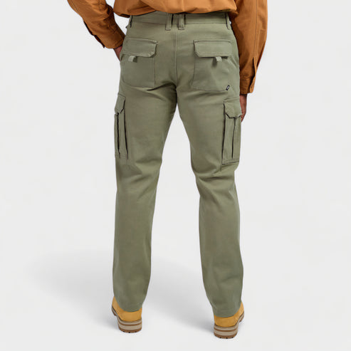 Jeep Mens Bolt Fixed Twill Cargo Pants Olive