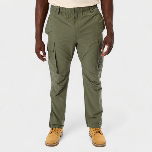 Jeep Mens Parachute Cargo Pants Olive