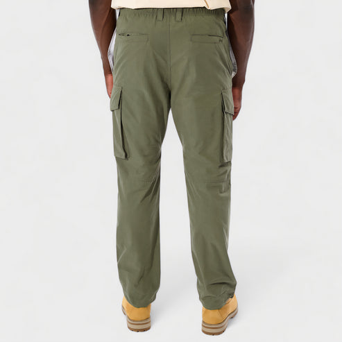 Jeep Mens Parachute Cargo Pants Olive