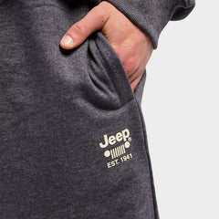 Jeep Mens Fleece Joggers In Grey