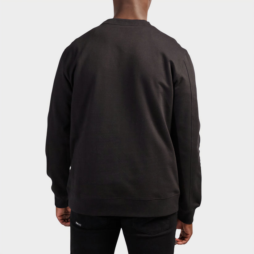 Jeep Mens Core Applique Crew Neck Top Black