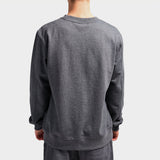 Jeep Mens Fleece Crew Neck Sweater Navy