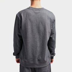 Jeep Mens Fleece Crew Neck Sweater Navy