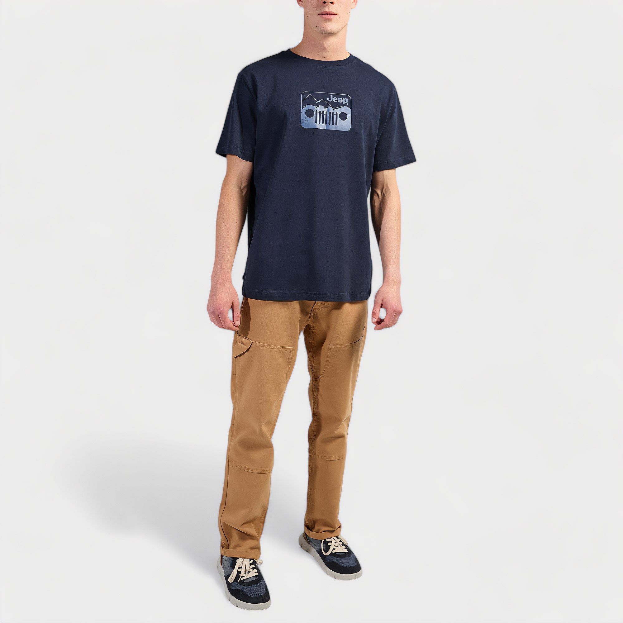 Jeep Icon Short Sleeve Core T-Shirt In Navy