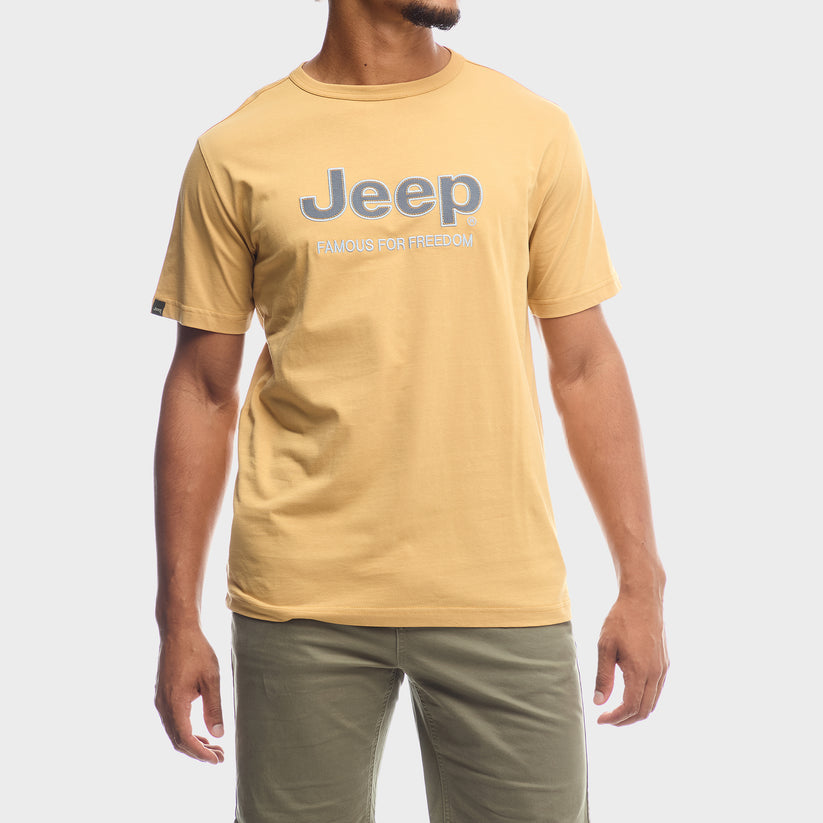 Jeep Core Applique T-shirt in Khaki