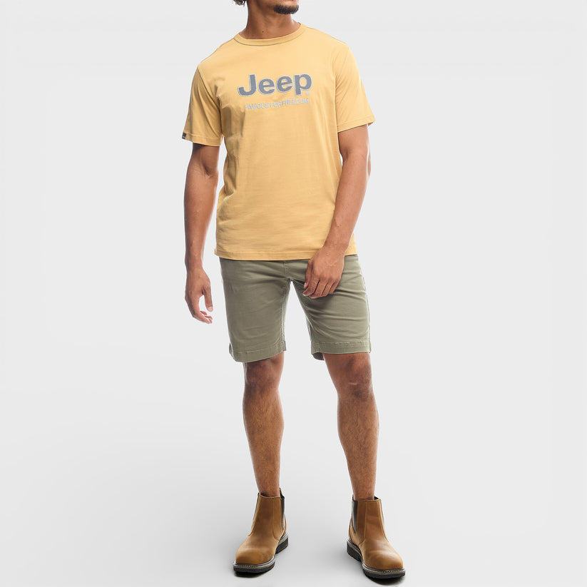 Jeep Core Applique T-shirt in Khaki
