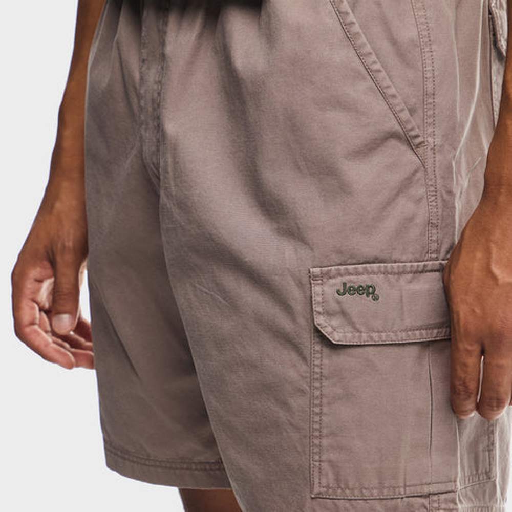 Jeep Mens 21Cm Willys Hurricane Cargo Shorts In Brown