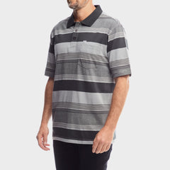 Jeep Yarndye Stripe Golfer In Multi
