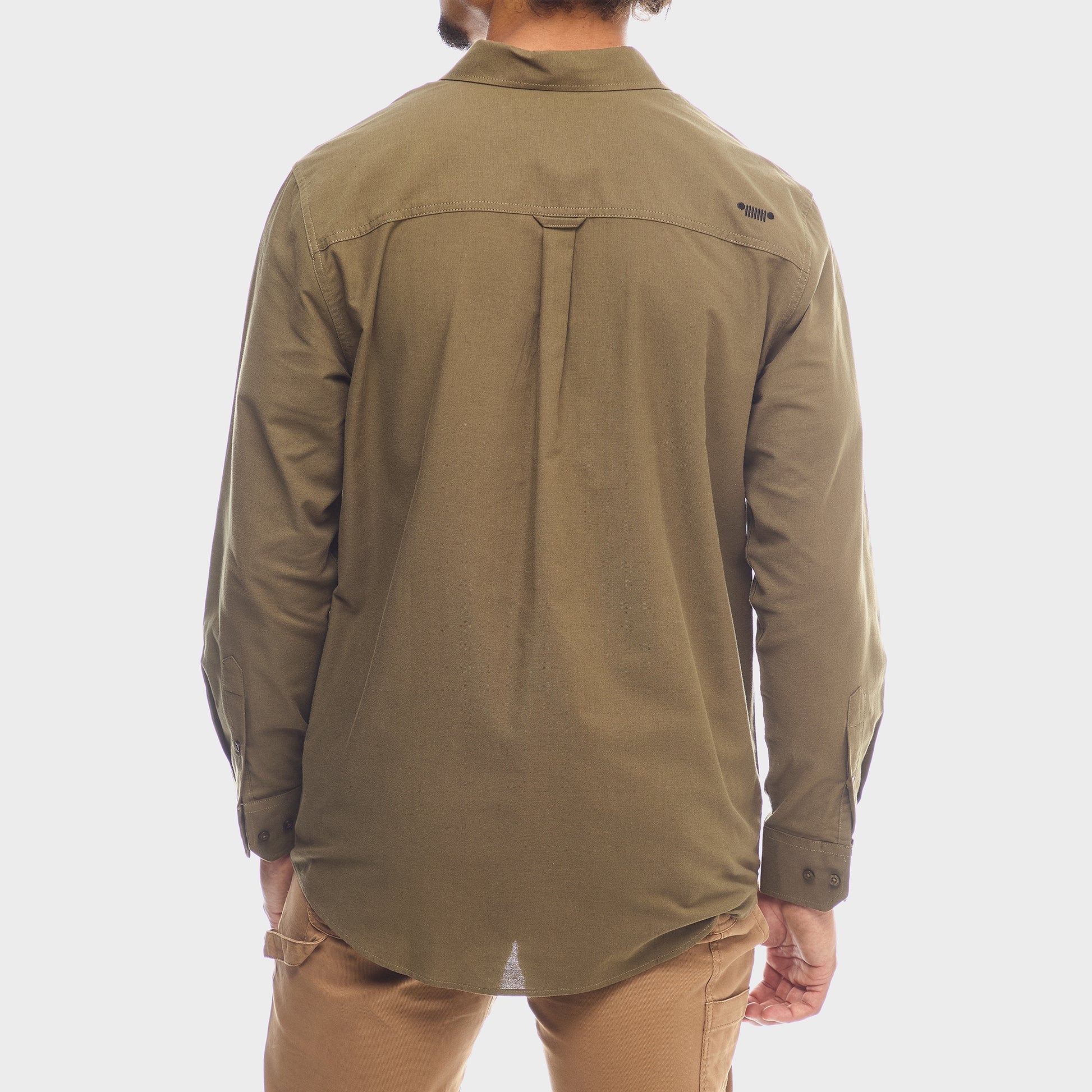 Jeep Oxford Shirt In Olive