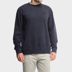 Jeep Mens Core Pigment Dye Crewneck Fleece Black