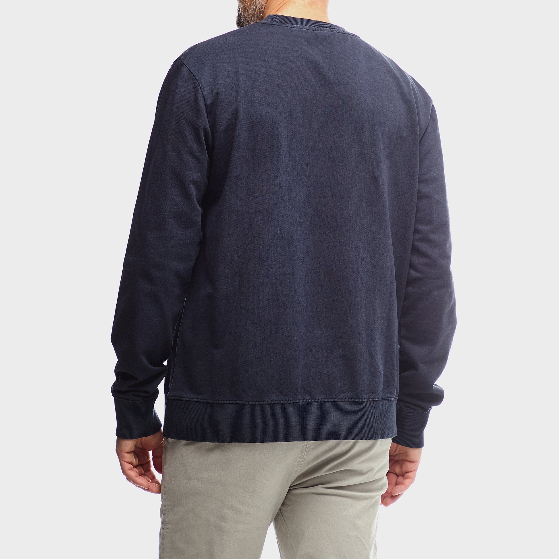 Jeep Mens Core Pigment Dye Crewneck Fleece Black