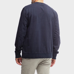 Jeep Mens Core Pigment Dye Crewneck Fleece Black