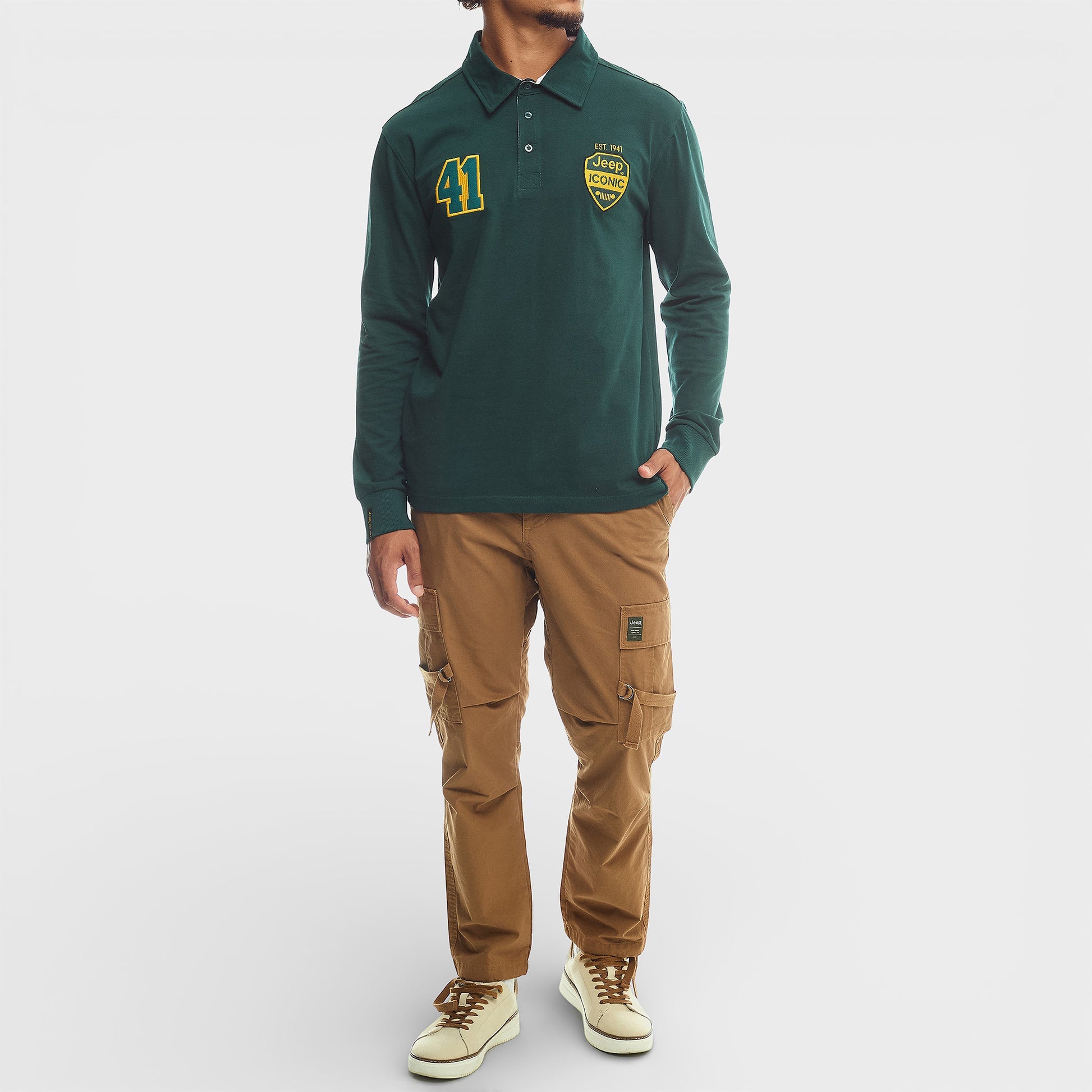 Jeep Supporter Golfer In Green