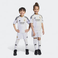 Adidas Kids Real Madrid 25/26 Home Kit Set