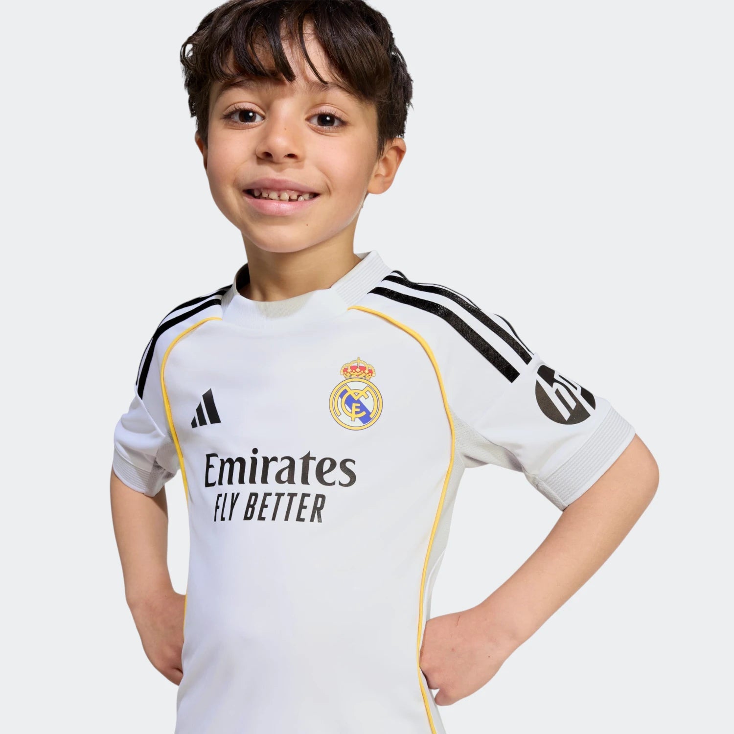 Adidas Kids Real Madrid 25/26 Home Kit Set