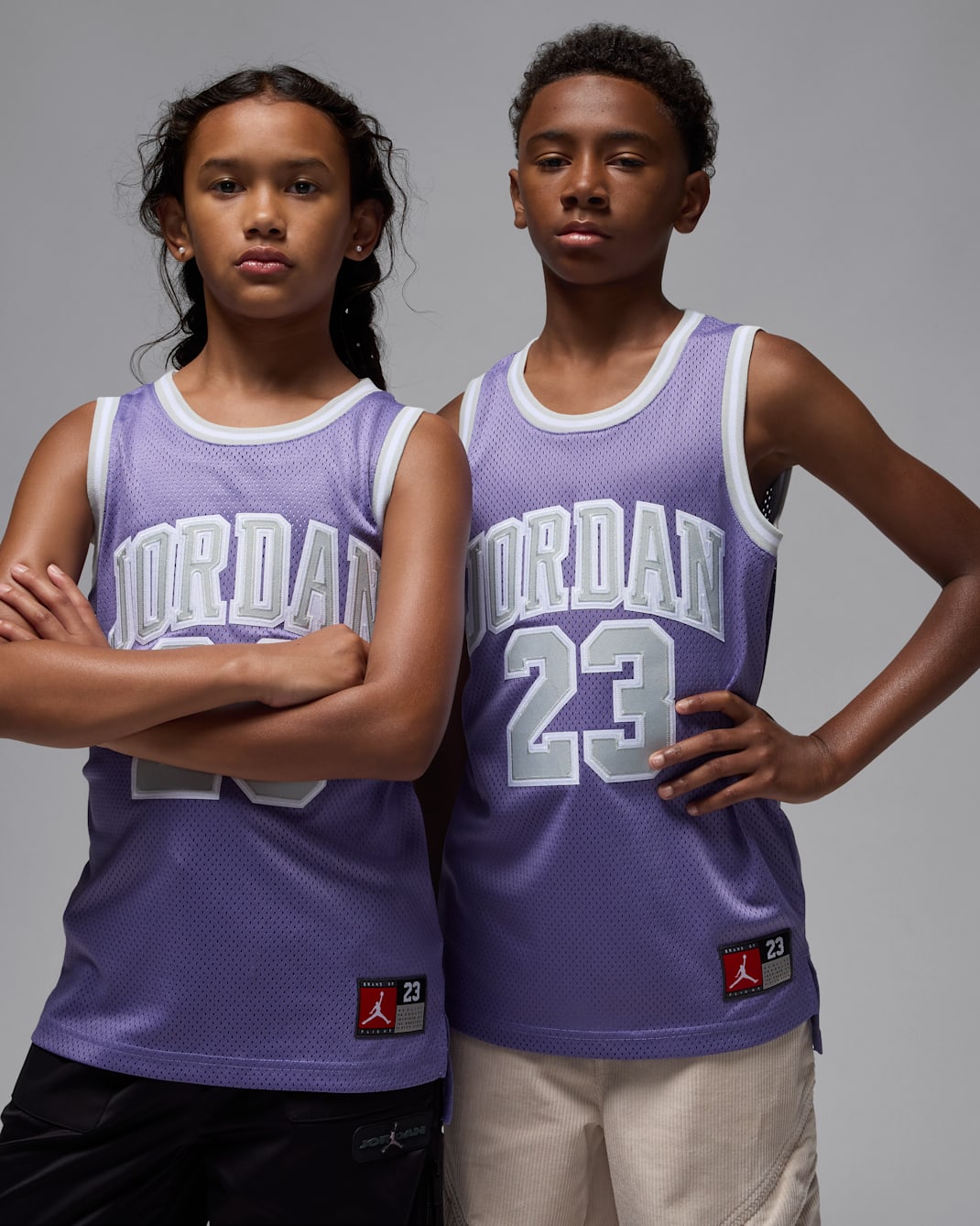 Jordan Unisex Sports Jersey 23 Tank Top In Dusty Amethyst