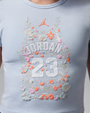 Jordan Girls Floral Short Sleeve T-shirt In Blue