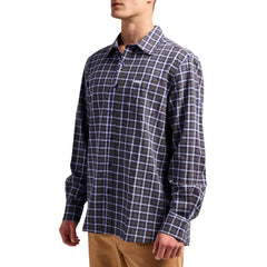 Jeep Mens Yarn Dye Check Shirt In Graphite