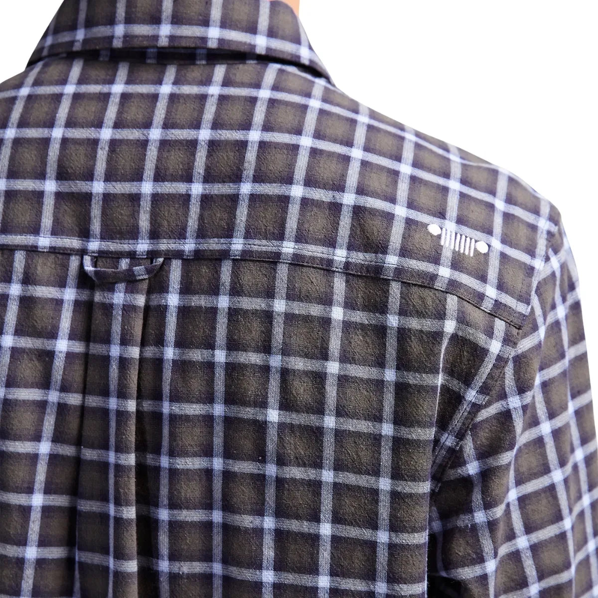 Jeep Mens Yarn Dye Check Shirt In Graphite
