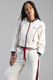 Sissy boy Womens Off Your Game Track Top In Cream