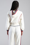Sissy boy Womens Off Your Game Track Top In Cream