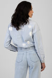Sissy Boy Kiera Denim Bomber Jacket In Light Vintage