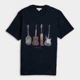 Ben Sherman Jumble Guitar T-Shirt In Navy