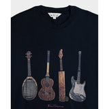 Ben Sherman Jumble Guitar T-Shirt In Navy