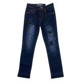 Soviet Boys Idol Fashion Skinny Jeans In Blue Black