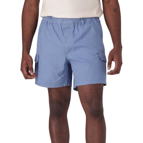 Jeep Mens Elasticated Cargo Shorts In Sky Blue