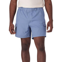Jeep Mens Elasticated Cargo Shorts In Sky Blue