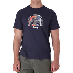 Jeep Jms24219 -M-Fashion Graphic Ss Tee Navy