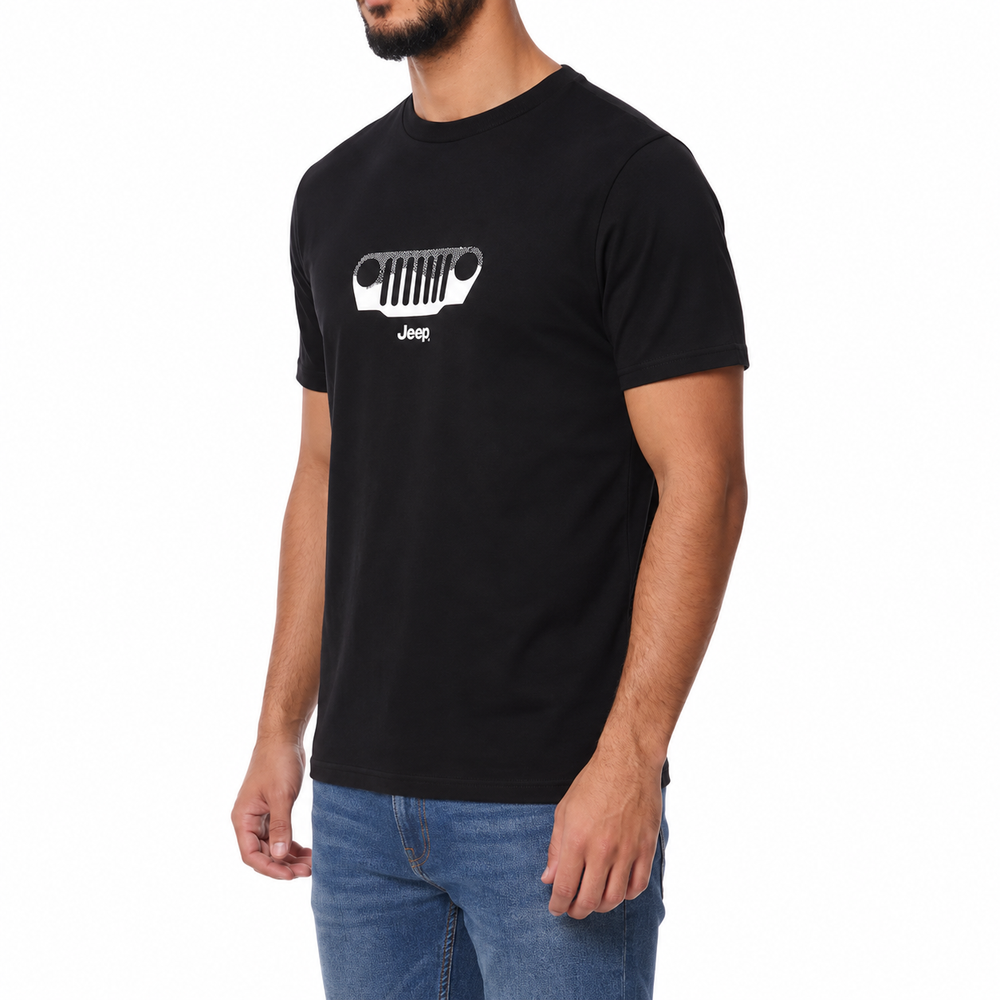 Jeep Core Grill Mens T-Shirt In Black