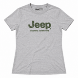 Jeep Ladies Icon Logo T-Shirt In Grey