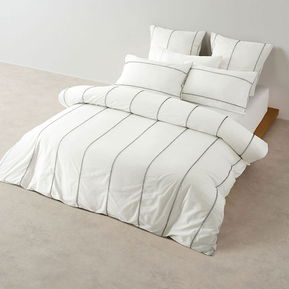Linen House Jerome Duvet Cover Set In White